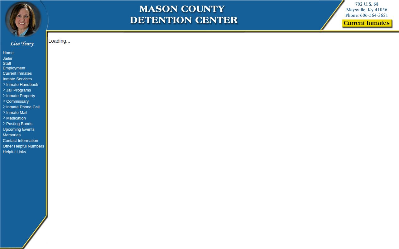 Mason County Detention Center Current Inmates source page